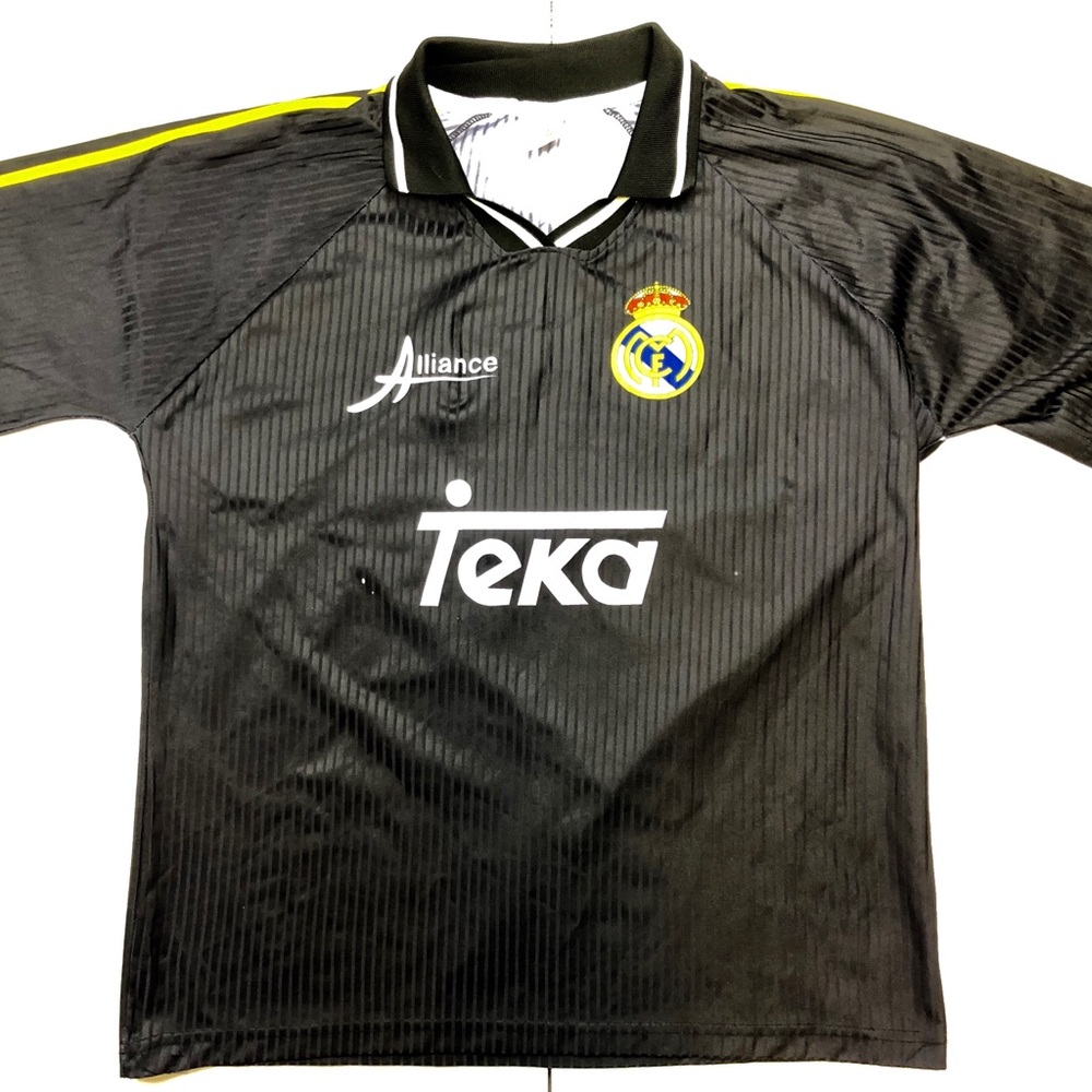 Real Madrid Santos Black Futbol Jersey